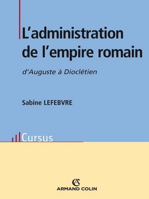 cover image of L'administration de l'empire romain